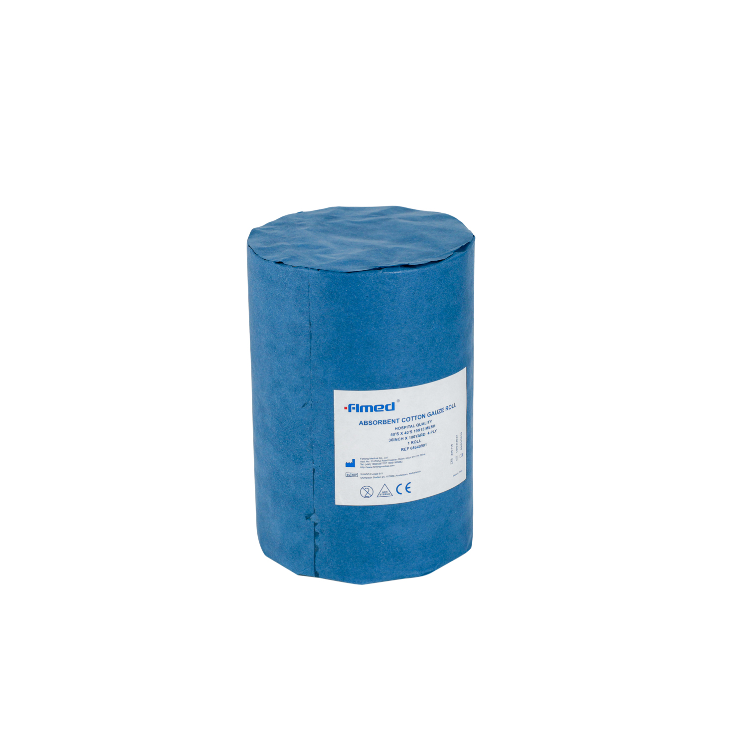 Saugfähige Mullrolle 36 Zoll * 100 Yards 4-lagige medizinische Mullrolle, saugfähige Mullrolle