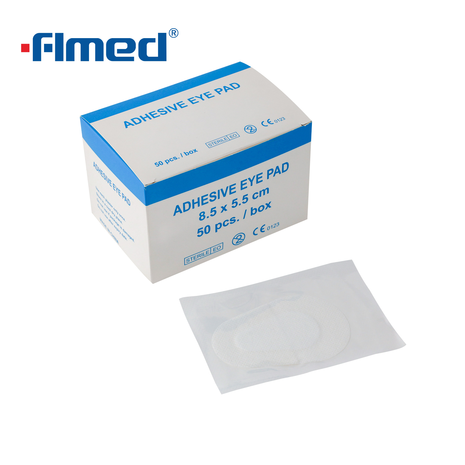 Selbstklebendes Augenpad, Vlies-Augenverband mit saugfähigem Pad