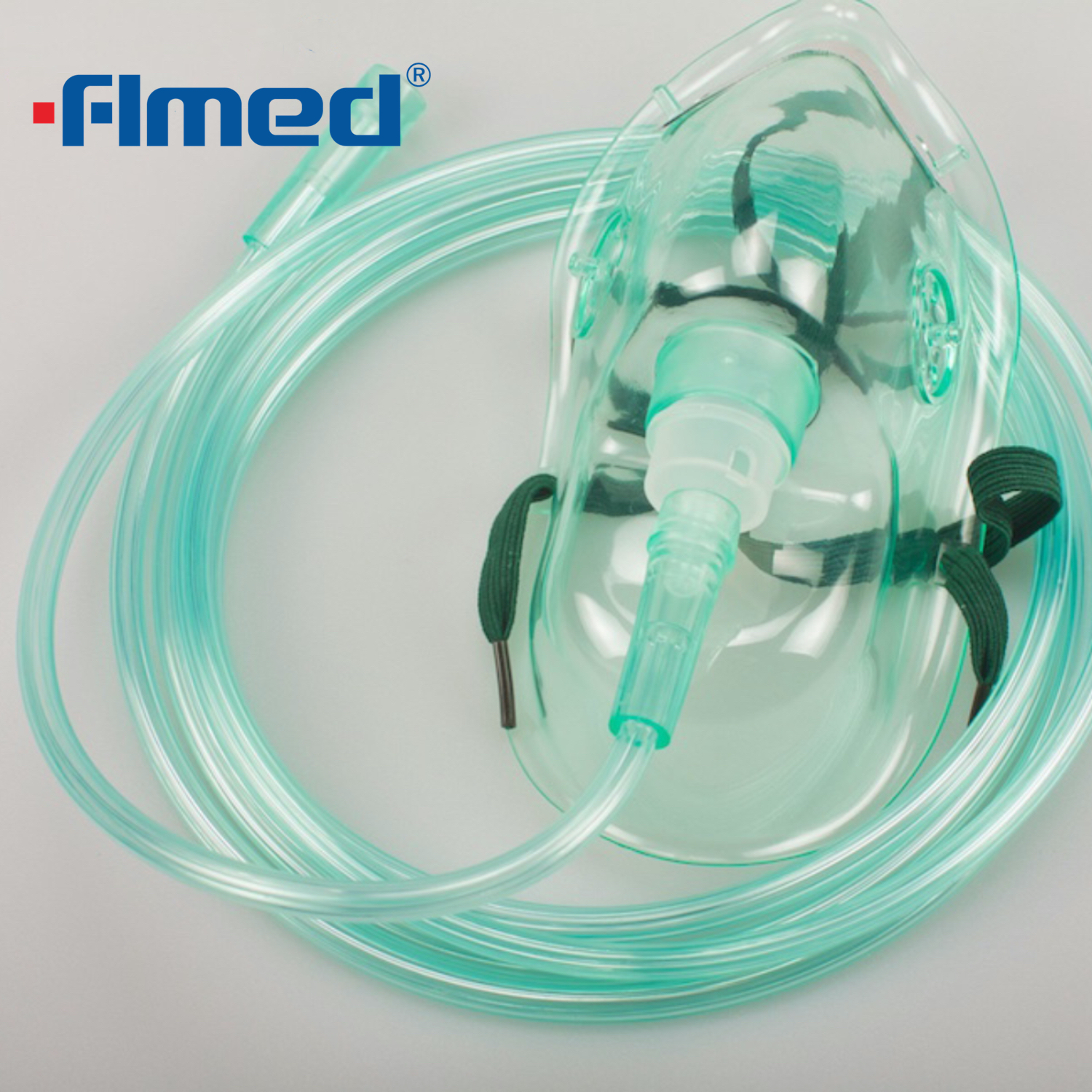 Medizinische Einweg -Sauerstoffmaske mit Schläuchen für Erwachsene und Kinder